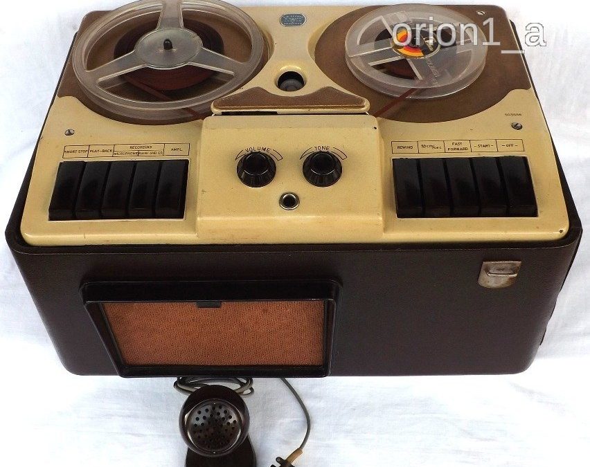 1954 Mechanikai Laboratórium (ML), Magyar Optikai Művek (MOM), Finommechanikai Vállalat (FMV) Szalagos Magnó EHR 11, EHR 12